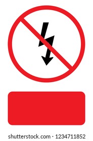An Illustrated Icon Isolated on a Background - Lightning