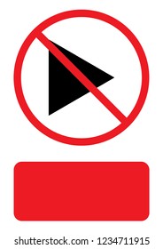 An Illustrated Icon Isolated on a Background - Play Forward