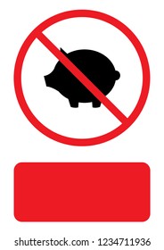 An Illustrated Icon Isolated on a Background - Pig