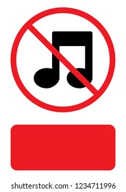An Illustrated Icon Isolated on a Background - Musical Notes