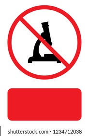 An Illustrated Icon Isolated on a Background - Microscope