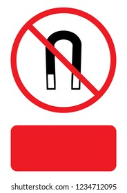 An Illustrated Icon Isolated on a Background - Magnet