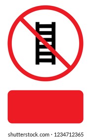 An Illustrated Icon Isolated on a Background - Ladder