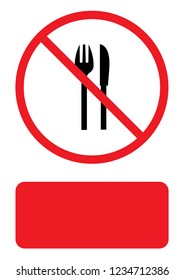 An Illustrated Icon Isolated on a Background - Knife and Fork