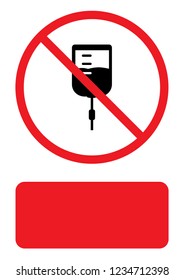 An Illustrated Icon Isolated on a Background - IV Intravenous Drip