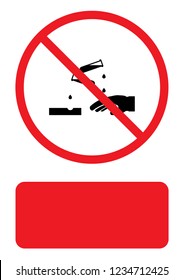 An Illustrated Icon Isolated on a Background - Highly Corrosive Material