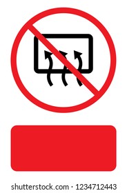An Illustrated Icon Isolated on a Background - Heated Rear Window Defrost