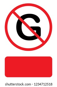An Illustrated Icon Isolated on a Background - G