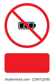 An Illustrated Icon Isolated on a Background - Full Battery