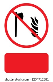 An Illustrated Icon Isolated on a Background - Fire Axe