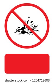 An Illustrated Icon Isolated on a Background - Explosion