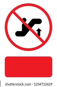 An Illustrated Icon Isolated on a Background - Escalator Up