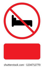 An Illustrated Icon Isolated on a Background - Bed