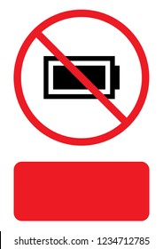 An Illustrated Icon Isolated on a Background - Battery