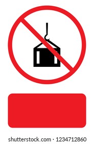 An Illustrated Icon Isolated on a Background - Crane Lift