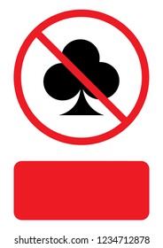 An Illustrated Icon Isolated on a Background - Clubs Card Suit