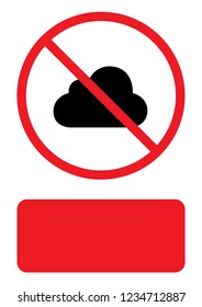 An Illustrated Icon Isolated on a Background - Cloud