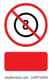 An Illustrated Icon Isolated on a Background - Circle 8 Outline