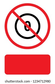 An Illustrated Icon Isolated on a Background - Circle 0 Outline