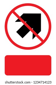 An Illustrated Icon Isolated on a Background - Arrow Up Right