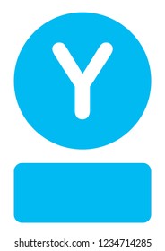 An Illustrated Icon Isolated on a Background - Y
