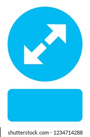 An Illustrated Icon Isolated on a Background - Zoom In
