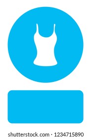 An Illustrated Icon Isolated on a Background - Vest Top