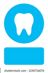An Illustrated Icon Isolated on a Background - Tooth