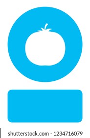 An Illustrated Icon Isolated on a Background - Tomato
