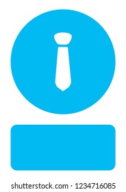 An Illustrated Icon Isolated on a Background - Tie