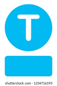 An Illustrated Icon Isolated on a Background - T