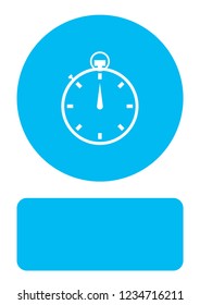 An Illustrated Icon Isolated on a Background - Stopwatch