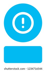 An Illustrated Icon Isolated on a Background - Round Exclamation Mark