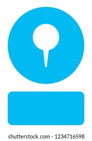 An Illustrated Icon Isolated on a Background - Small Map Pointer