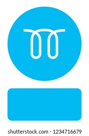 An Illustrated Icon Isolated on a Background - Seat Belt Reminder Light