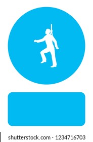 An Illustrated Icon Isolated on a Background - Safety Harness