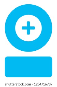 An Illustrated Icon Isolated on a Background - Round Plus Selected