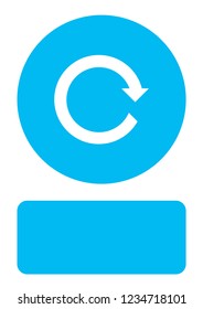 An Illustrated Icon Isolated on a Background - Refresh Forward