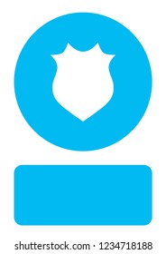 An Illustrated Icon Isolated on a Background - Pointy Shield