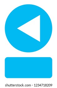 An Illustrated Icon Isolated on a Background - Play Back