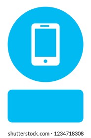 An Illustrated Icon Isolated on a Background - Mobile