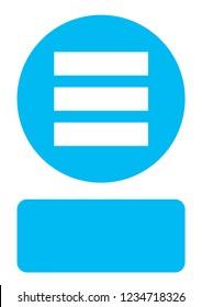 An Illustrated Icon Isolated on a Background - Menu