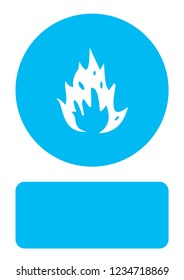An Illustrated Icon Isolated on a Background - Flames