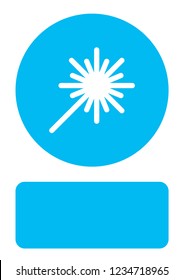 An Illustrated Icon Isolated on a Background - Laser Equipment