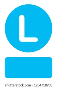 An Illustrated Icon Isolated on a Background - L