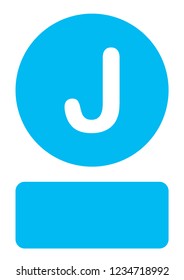 An Illustrated Icon Isolated on a Background - J