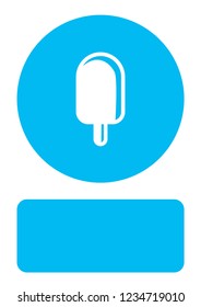 An Illustrated Icon Isolated on a Background - Ice Lolly