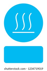 An Illustrated Icon Isolated on a Background - Hot Surface