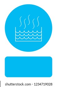 An Illustrated Icon Isolated on a Background - Hot Liquid