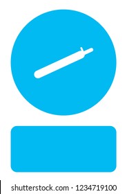 An Illustrated Icon Isolated on a Background - Gas Cannister